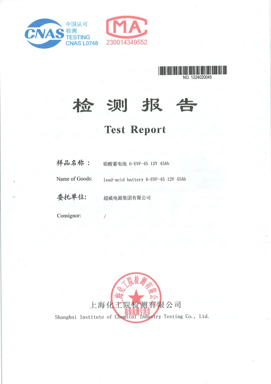 Battery Test Report