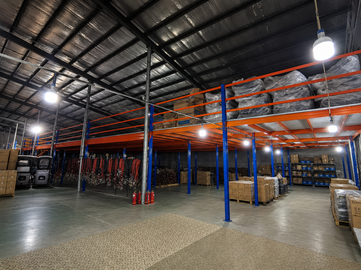 NAVERO warehouse and production preparation area