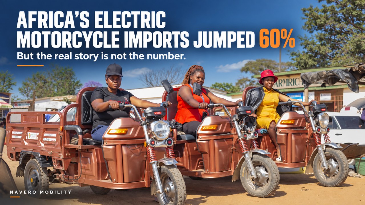 Africa electric motorcycle and three-wheeler import market analysis cover