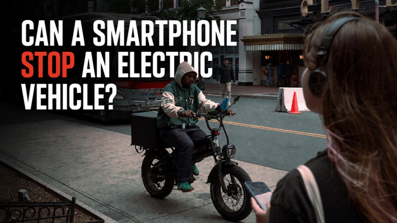 Can a smartphone stop an electric vehicle article cover