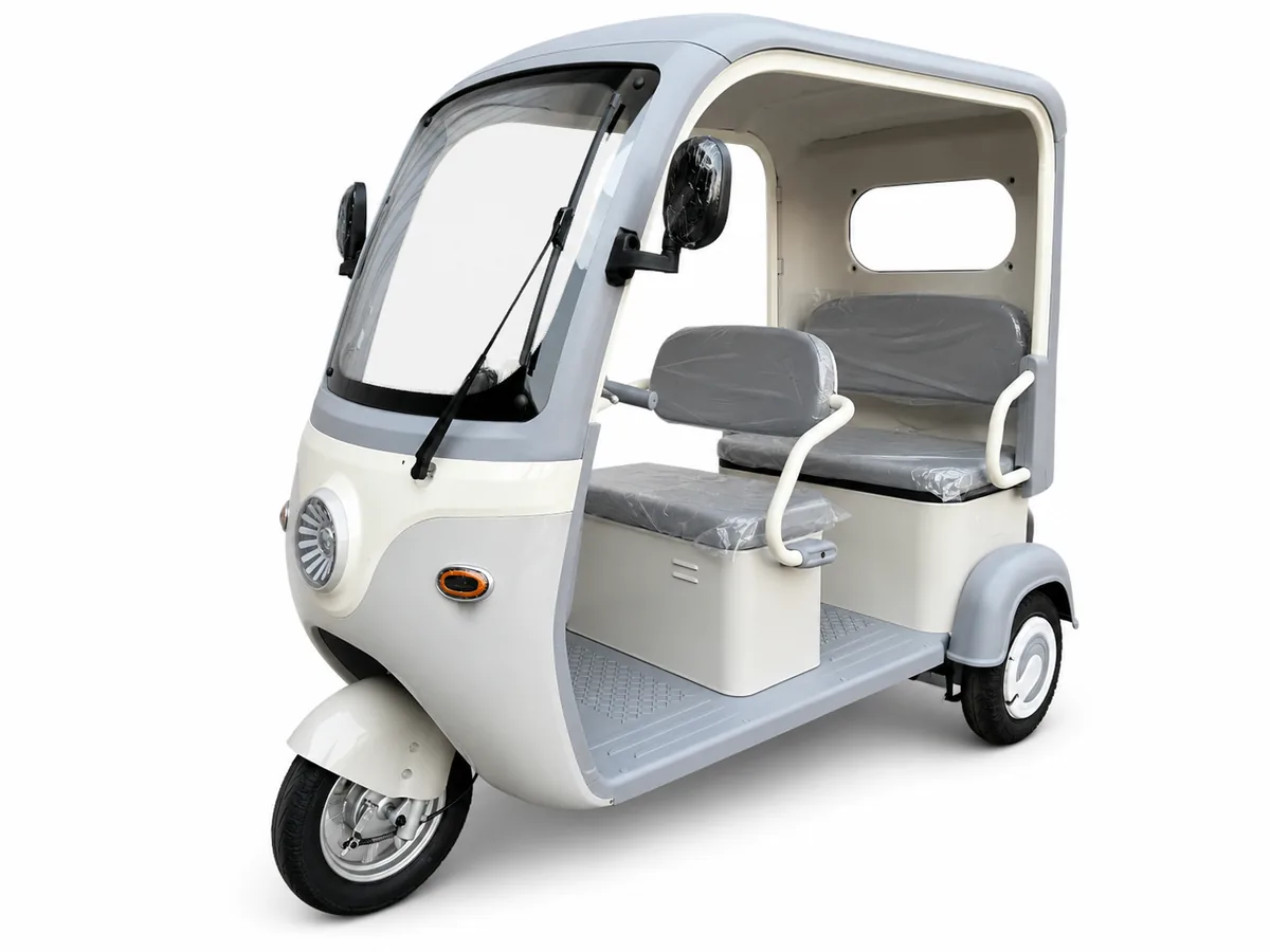 Semi-canopy electric tricycle project scenario